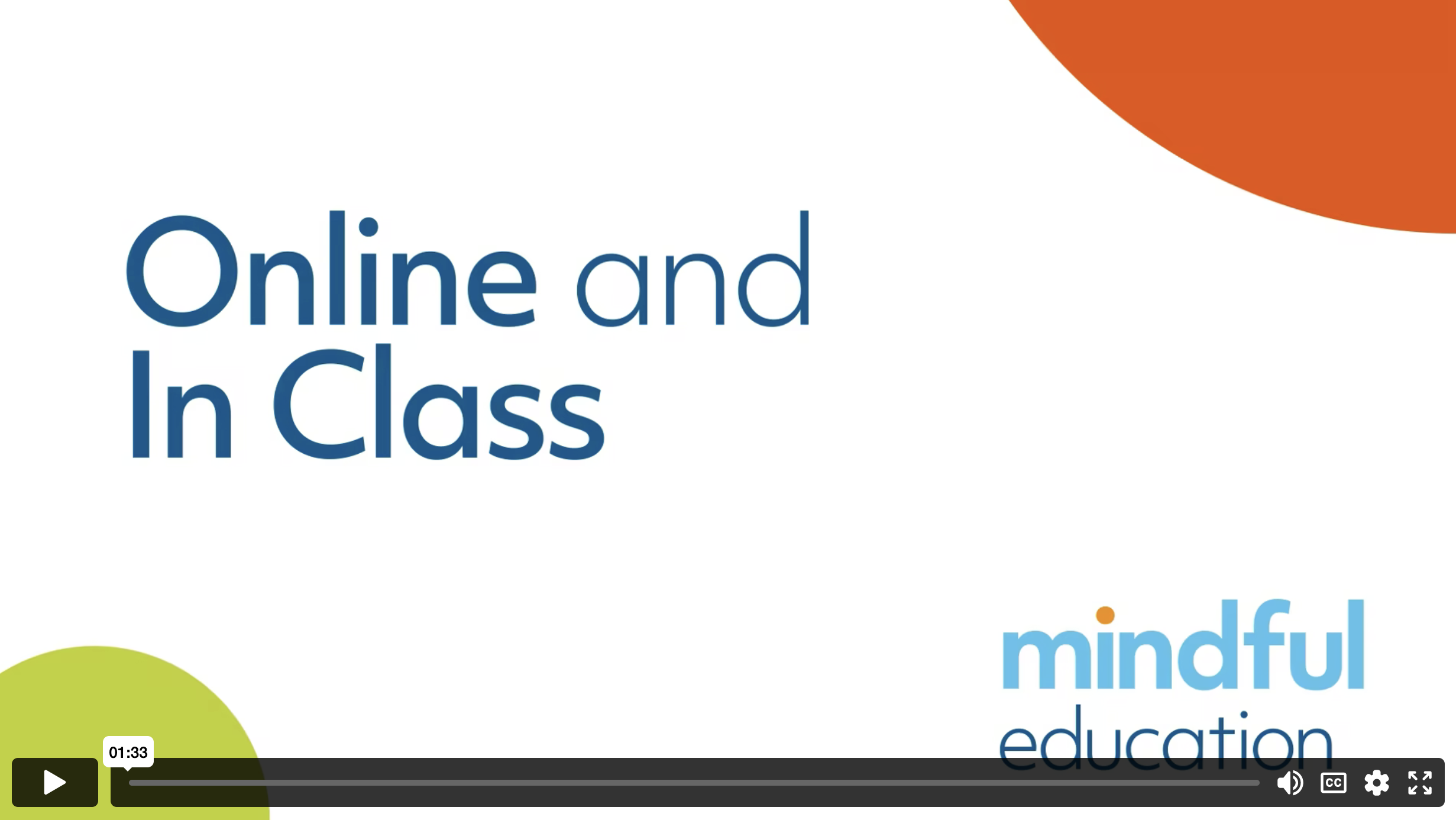 Mindful Education video placeholder graphic