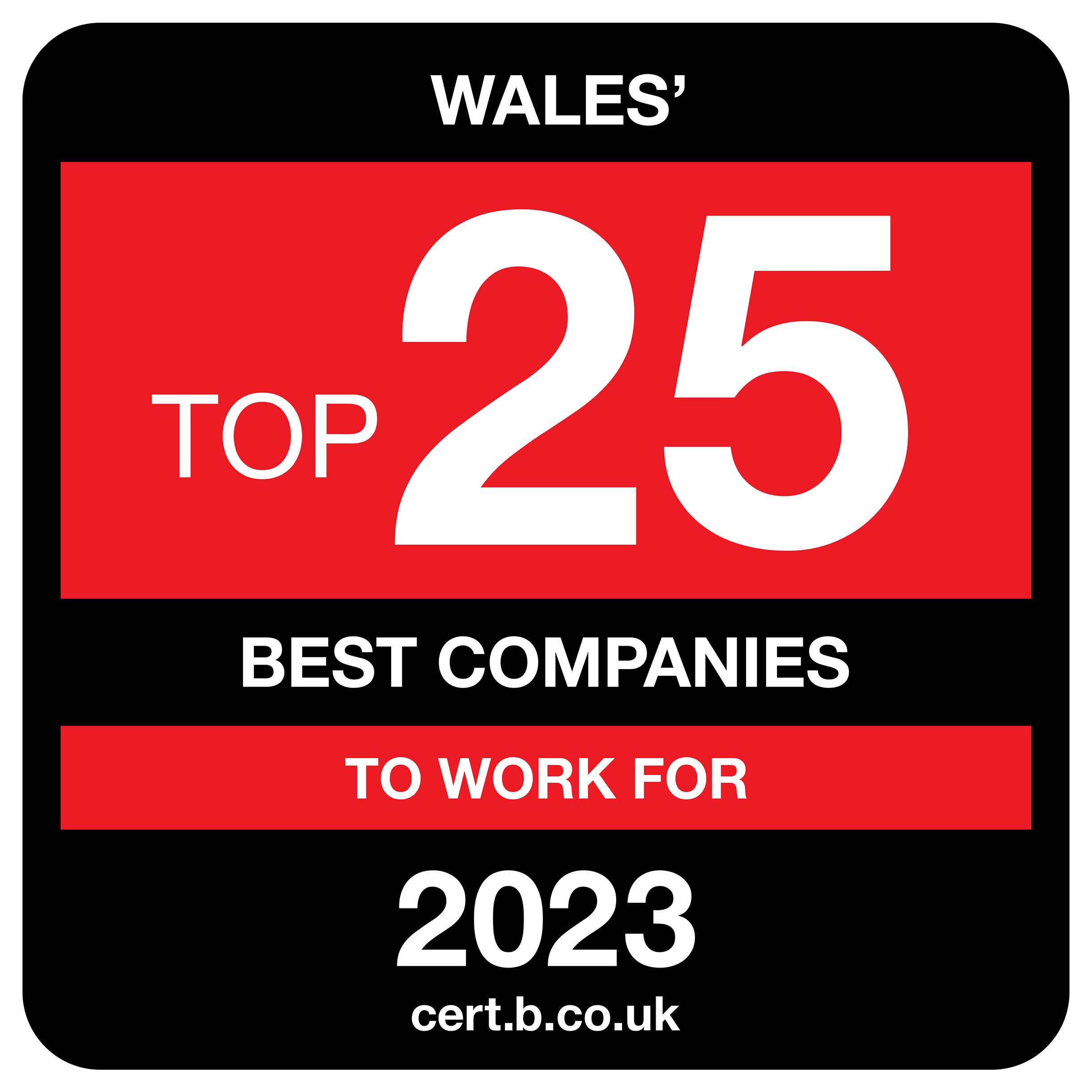 Top 25 companies to work for in Wales 2023