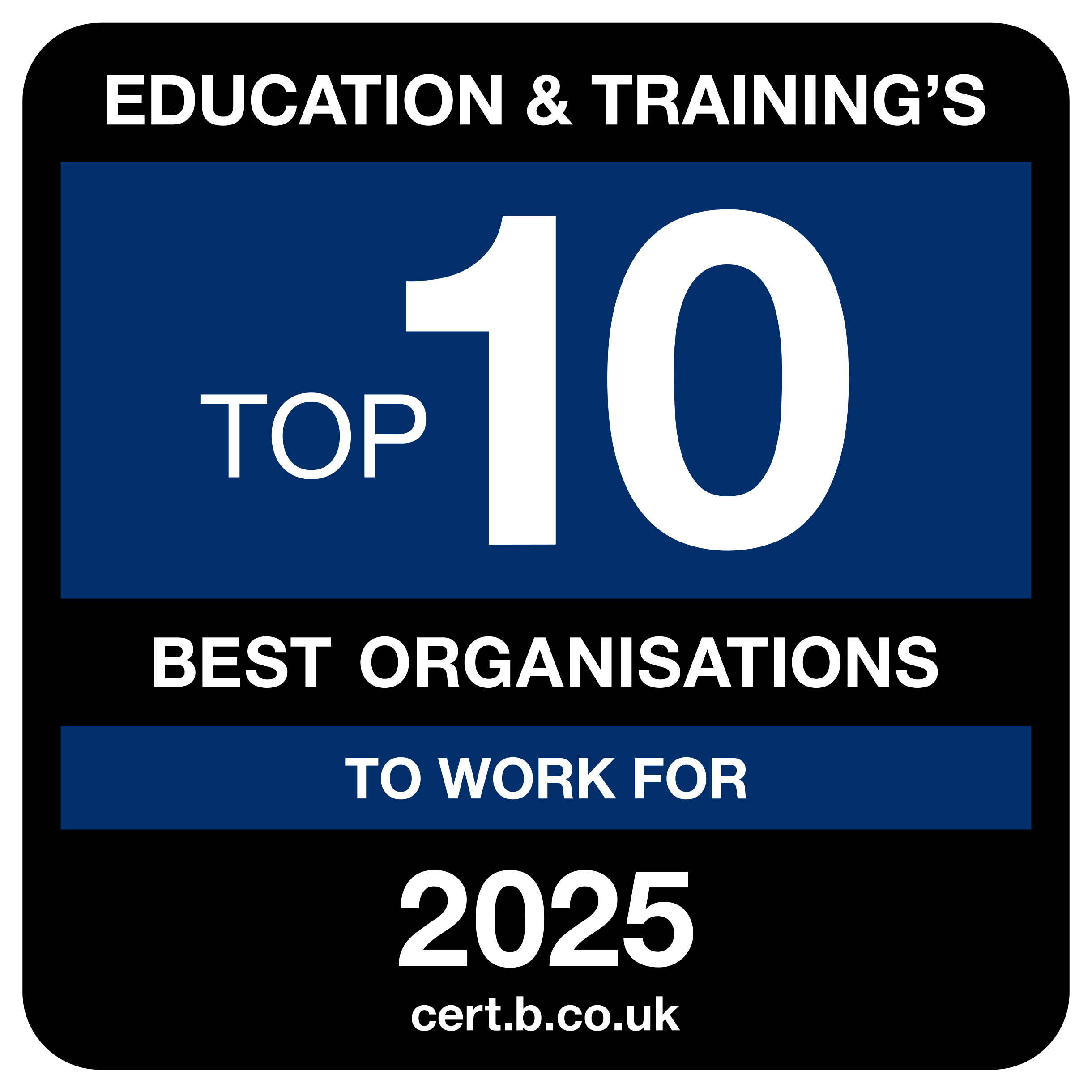Education & Training's Top 10 Best organisations to work for 2025